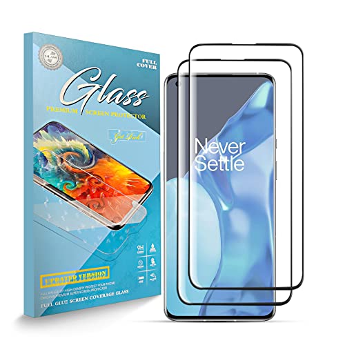 UIOK Protección de pantalla completa Compatible para ONEPLUS 9 5G.9H Dureza Antiarañazos Cobertura completa Protector de pantalla de vidrio HD ultrafino Compatible para ONEPLUS 9 5G