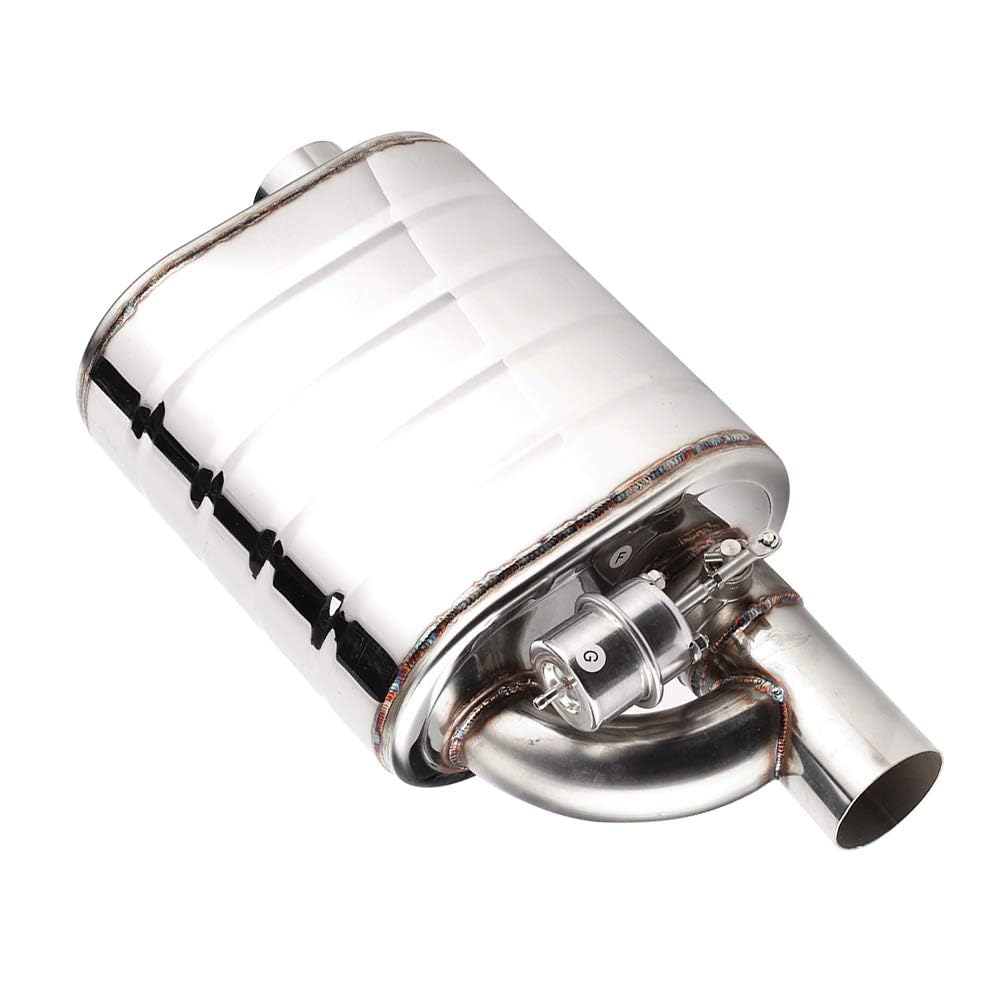 Valve d'échappement de voiture, valve d'échappement électrique universelle de voiture de 63mm Valve de tuyau de pompe à vide de dispositif de port distant d'acier inoxydable.