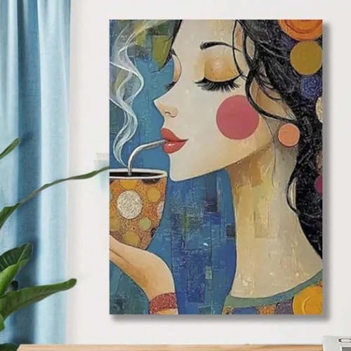 Art mural abstrait sur toile de lin affiche moderne de prestige colorée