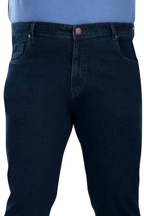 Image of Pluss Tribe - Plus Size Jeans for Men - Denim Jeans - Ideal for Casual, Office Available Sizes : 40 to 52