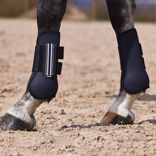 Horze Adepto Tendon Boots Full protectores ecuestres con materiales de alta resistencia 6