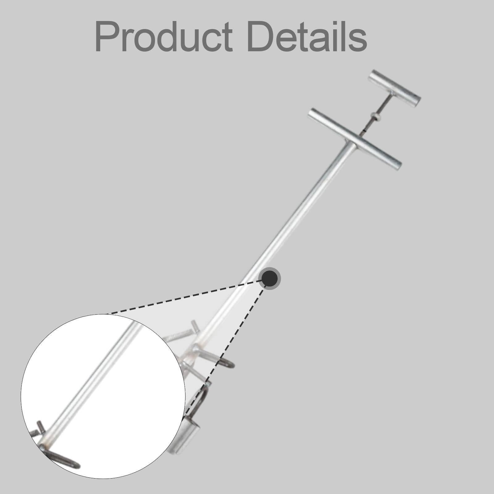 Sembradora Manual de Jardín para Semillas de Hortalizas Y Bulbos. Herramienta de Presión para Plantar Bulbos de Jardín. Tubo con Diseño Ergonómico. Ad, 6 Hoyos, tal como se describe