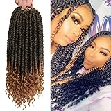 16inch 7pcs Crochet Hair Spring Senegalese Twist Crochet Braids Curl End Braid Hair Extensions...