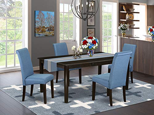 East West Furniture HEBA5-CAP-21 Dining Room Furniture