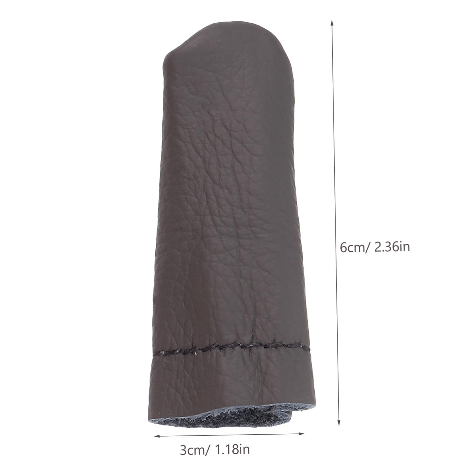Dedales de Cuero Dedos Protectores Piezas Costura de 6 Beige