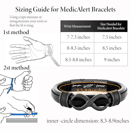 𝗚𝗶𝗳𝘁𝘀 𝗳𝗼𝗿 𝗠𝗲𝗻 Mens Leather Bracelet Engraved with “Love You Forever” – Adjustable Gifts for Him Boyfriend, Husband, Son – Premium Box for Birthday, Anniversary, Holiday4