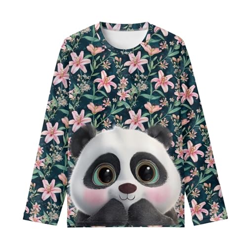 Image of Long Sleeve Shirts for Girls Winter Tops 3-16t Cartoon T Shirts for Fall Clothes