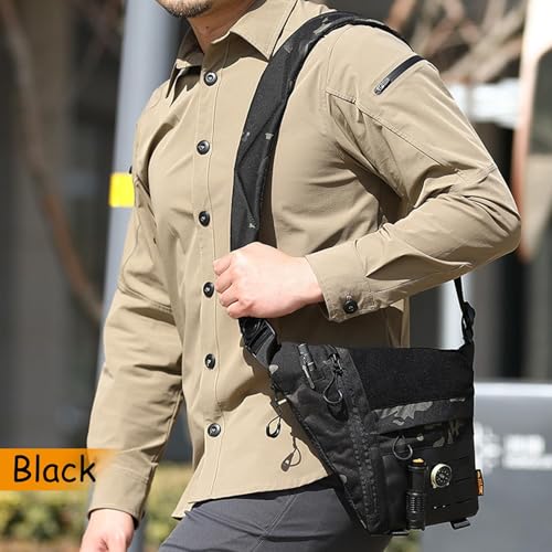 Powios Crossbody Bag, Lightweight Single Shoulder Multifunctional Outdoor Chest Bag with Adjustable Shoulder Strap2