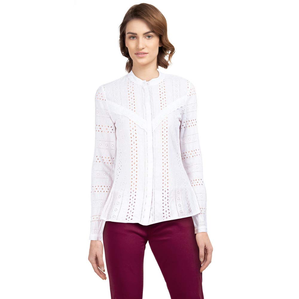 Only Onlmiriam LS Emb Anglaise Blouse Noos Blusas para Mujer