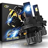 Cougar Motor H13 LED Headlight Bulb, 9008 LED Headlights 18000LM 6500K Cool White All-in-One Convers