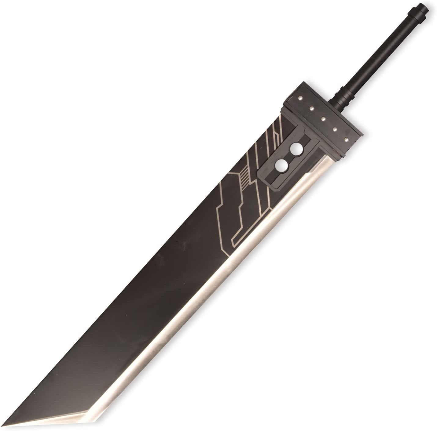 Carbon Steel Cloud Buster Swords Real Metal, 56 inch Fantasy RPG Prop: Cloud Strife Greatsword, Steel Knife