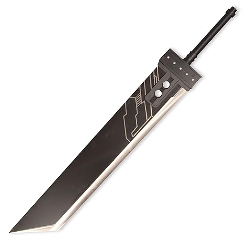 ZKBWFLA Stainless Steel Cloud Buster Swords Real Metal, 56 inch Fantasy RPG Prop: Cloud Strife Greatsword,Cloud Strife Steel Knife