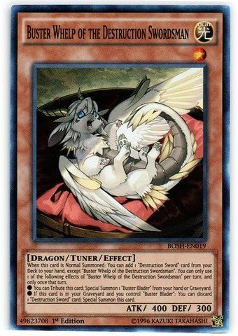 YU-GI-OH! - Buster Whelp of The Destruction Swordsman (BOSH-EN019) - Breakers of Shadow - 1 Edición - Super Rare
