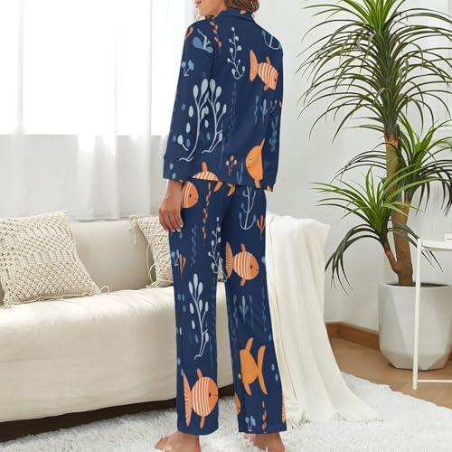 Pyjama poisson océanique pour des soirées cocooning confortables - 3