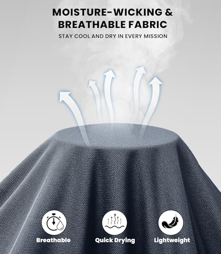 V VALANCH Polo Shirts for Men 2 Pack Tactical Performance Polo Short Sleeve Collared Work Shirt4