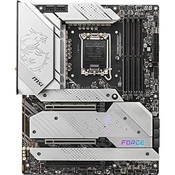 MSI Placa-mãe para jogos Z690 Force WiFi (ATX, Intel Core de 12ª geração, soquete LGA 1700, DDR5, PCIe 4, CFX, slots M.2, Wi-Fi 6E)