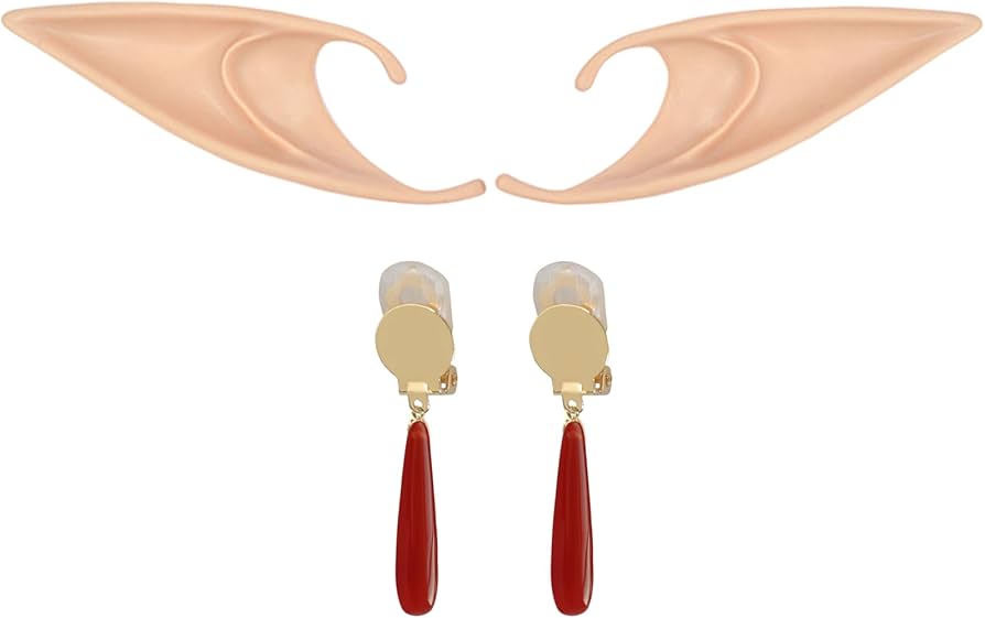 Amazon.co.jp: 葬送のフリーレン コスプレ 耳飾り+つけ耳付き