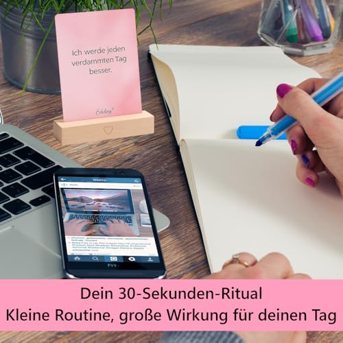 100 authentische Affirmationen für mich - mehr Selbstbewusstsein, Stärke, Erfolg, Selbstliebe & Glücklichkeit - Affirmationskarten für Erwachsene, Motivationskarten - Geschenke für Frauen, Freundin