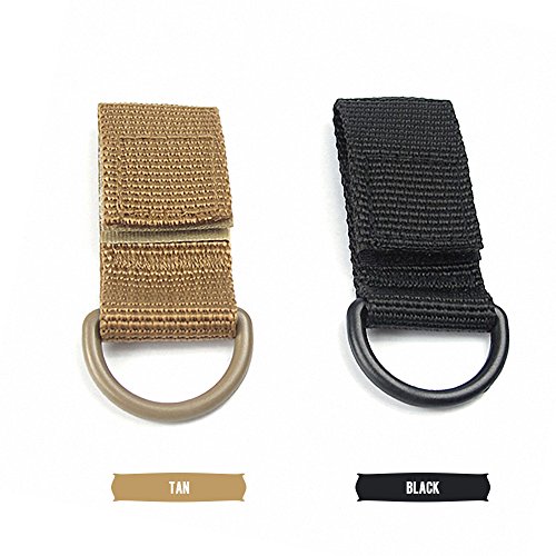Grampo de gancho, Andoer Cinto de correias molle para caminhada ao ar livre portátil anel D para aca