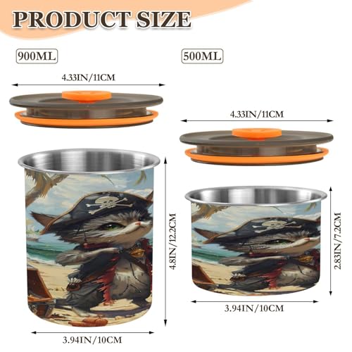 Contenedor Hermético de Acero para Café 17oz miniatura 3