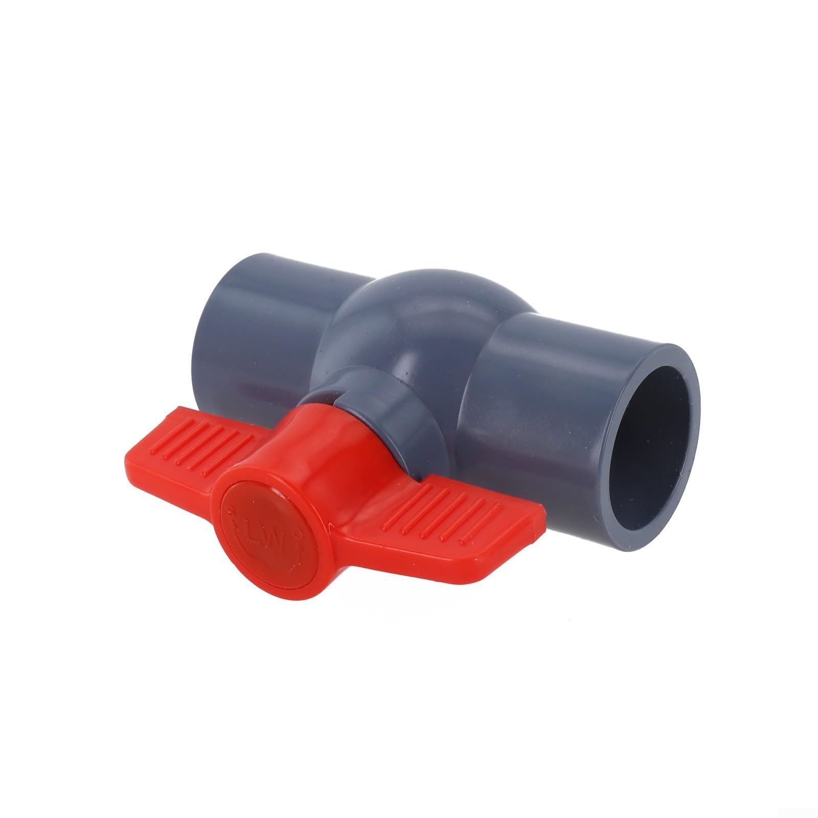 YJDOORPLAY PVC Ball Valve,Pipe Connector,for 20 25 32 40 50Mm Connector,for Pool Equipment,For Irrigation Water Treatment,Red Gray(32mm)