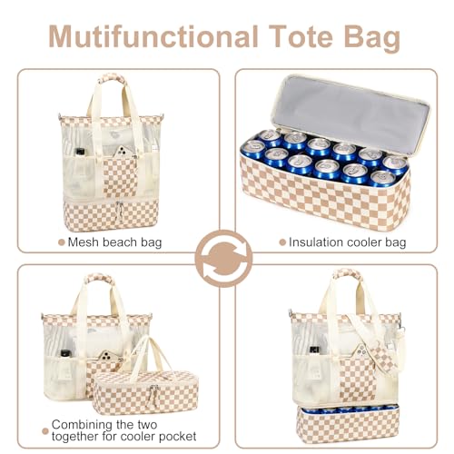 Bluboon Mesh Tote with Cooler