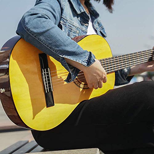 HUAWIND Guitare Classique 4/4 Debutant, Guitare Classique Adulte avec 6 Cordes de Nylon et Housse - Les Beatles, Paul McCartney, John Lennon, RIngo Starr, George Harrison HUAWIND Guitare Classique 4/4 Debutant, Guitare Classique Adulte avec 6 Cordes de Nylon et Housse – Image 8