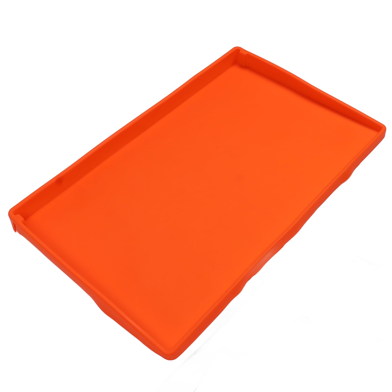 Cocoarm Tappetino per Piastra Arancione, Copertura Superiore per Piastra in Silicone, Pieghevole, Resistente al Calore, Antiaderente, Protezione Antipolvere per Superficie Protettiva per Barbecue