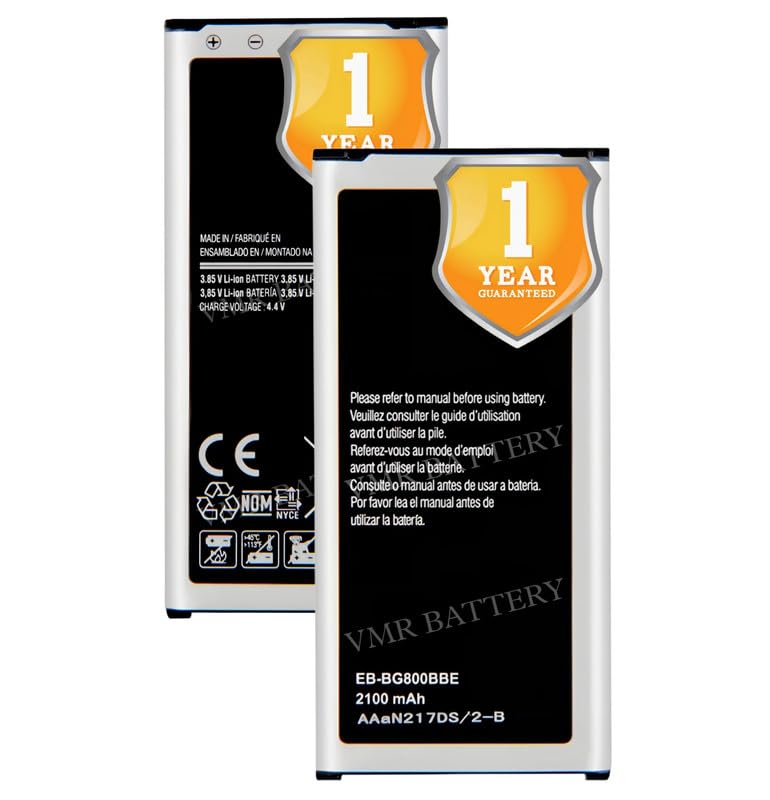 Image of Original EB-BG800BBE Battery Compatible for Samsung Galaxy S5 Mini (SM-G800H, SM-G800F, SM-G800M, SM-G800Y) - (2100mAh) - 1 Year Warranty K7