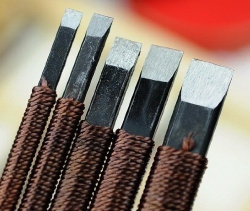 Amazon | The 匠！ 石彫 専用 彫刻刀 篆刻刀 鉄筆 印刀 10本セット  