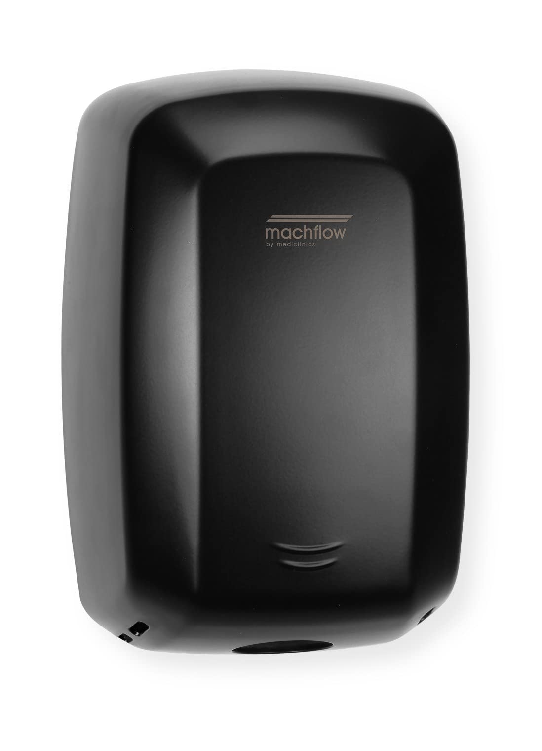 Saniflow M09AB-UL-ION Machflow Plus High Speed Electric Hand Dryer, Steel Black Epoxy Finish; Adjustable Motor; Vandal-Proof; 2 to 8-inch Adjustable Sensor; 250W Heating Element