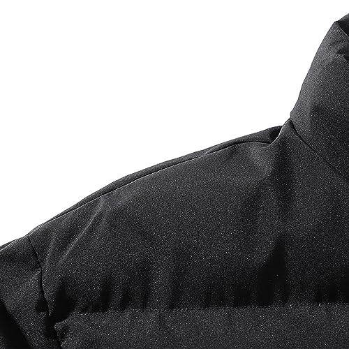 Manteau noir femme ample et chaud contre le froid d'hiver - 5