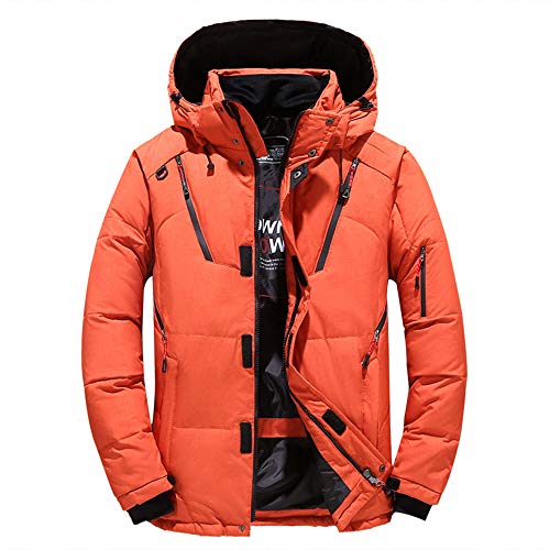 AKT Doudoune d'hiver pour Homme Manteaux Épais Thermiques Parka de Neige Veste en Duvet de Canard...