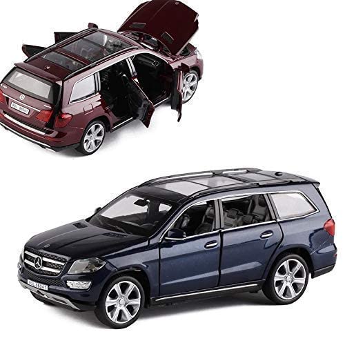 Image of Exclusive Alloy Metal Pull Back Die-Cast Car Diecast Metal Pullback Toy Car with Openable 6 Doors,Light Music Boys Gifts Toys (1:32 Mrcedes Benz GL500 - Multicolor)