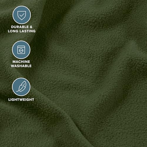 Image of Bare Home Super Soft Fleece Sheet Set (King, Cypress) | Extra Plush Polar Fleece, No-Pilling Bed Sheets, All-Season, Cozy Warmth, Deep Pockets 6 to 15 Inches