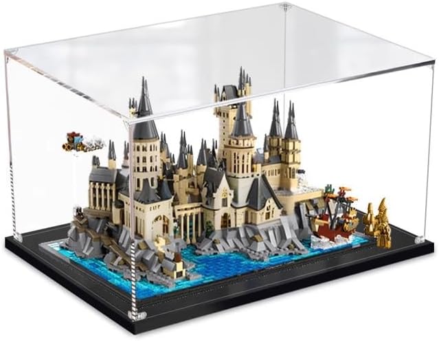 3MM Display Case for Lego 76419 Hogwarts Castle and Grounds Building Set,Dustproof Clear Display Case Compatible with Lego 76419(Not Include The Model) (for 76419)