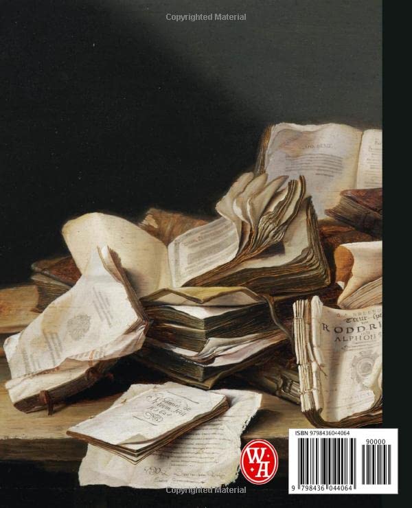 Composition Notebook College Ruled: Classical Painting Book Lover | Dark Academia Aesthetic Journal For School, College, Office, Work | Wide Lined image 3