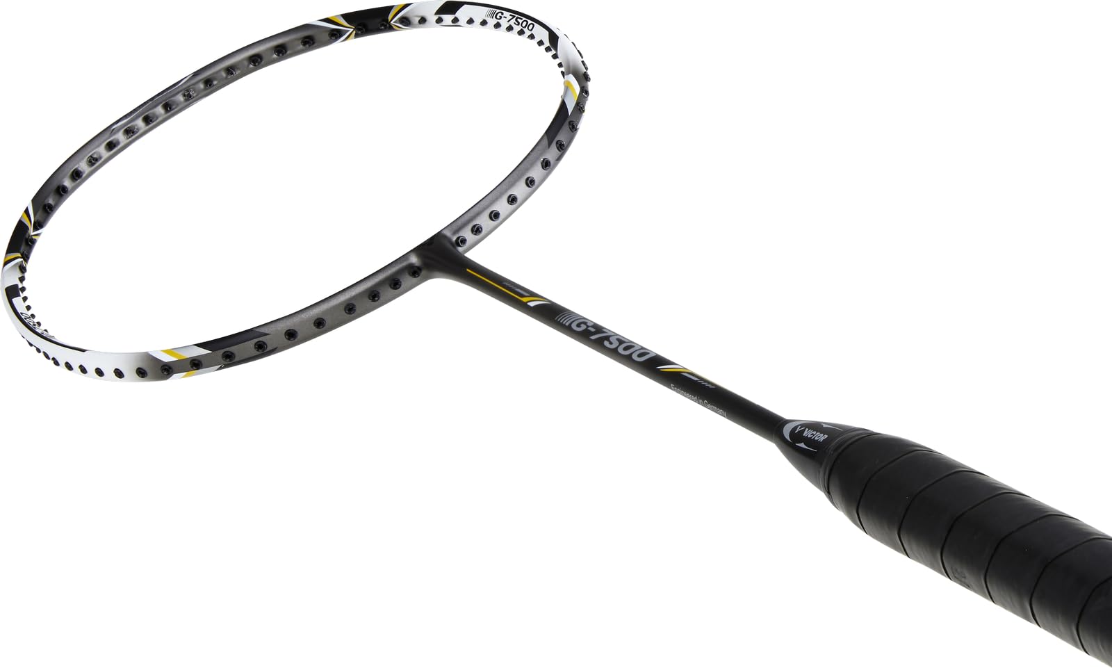 VICTOR Badmintonschläger G-7500, Schwarz/Silber, 67.4 cm, 113/0/0