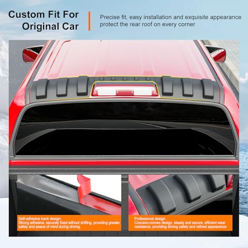 Image of powoq Rear Roof Protector Compatible with 2014-2021 Toyota Tundra Crew Cab Truck Cab Roof Protector Replacement for 2014-2021 Toyota Tundra Accessories