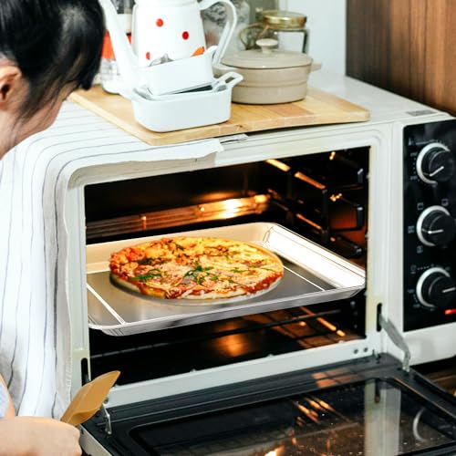 Image of Air Fryer Tray Replacement for Cuisinart TOA-60 /65 /70 Toaster Air Fryer Pan | Convection Oven,12.4 * 11''Mesh Air Fryer Stainless Steel Basket Wire Rack Accessories Parts,Dishwasher Safe,NonStick 2 PCS