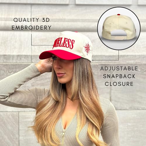 Image of Vintage Fashion Trucker Hat | Men & Women | Trendy Cute Retro Red Caps for Country & Western | Camo Fur Cotton | Snapback