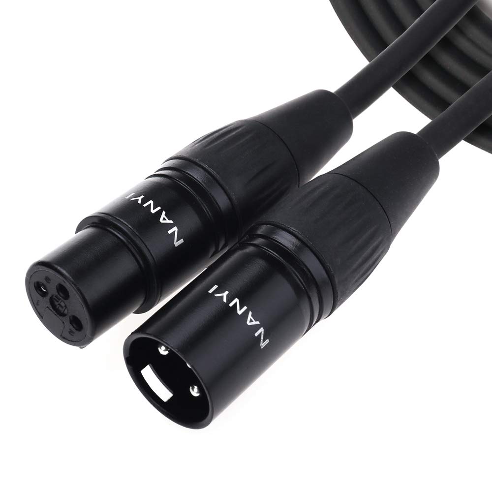NANYI Microphone Cable XLR Male to XLR Female Patch Cables, 10Feet