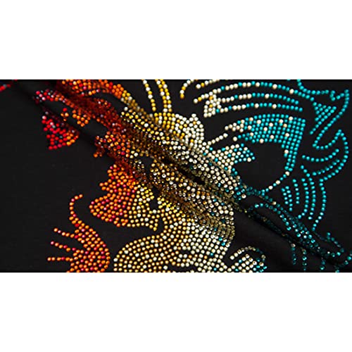 HZCX FASHION Mens Womens Sparkly Rave Shiny Rhinestone Graphic Sweatshirt Hip Hop Festival Party Crewneck Pullover Jersey3