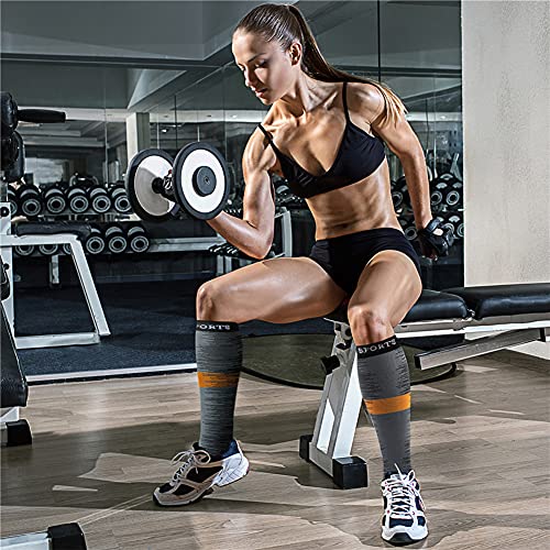 Image of Copper Compression Socks (3 Pairs), 15-20 mmhg is BEST Athletic & Medical for Men & Women, Running, Flight, Travel, Nurses - Boost Performance, Blood Circulation & Recovery