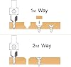 H HILABEE Countersink drill set, drill bit set, with tension mirror for drilling wooden or wooden floors, according to description, 3.0 x 8