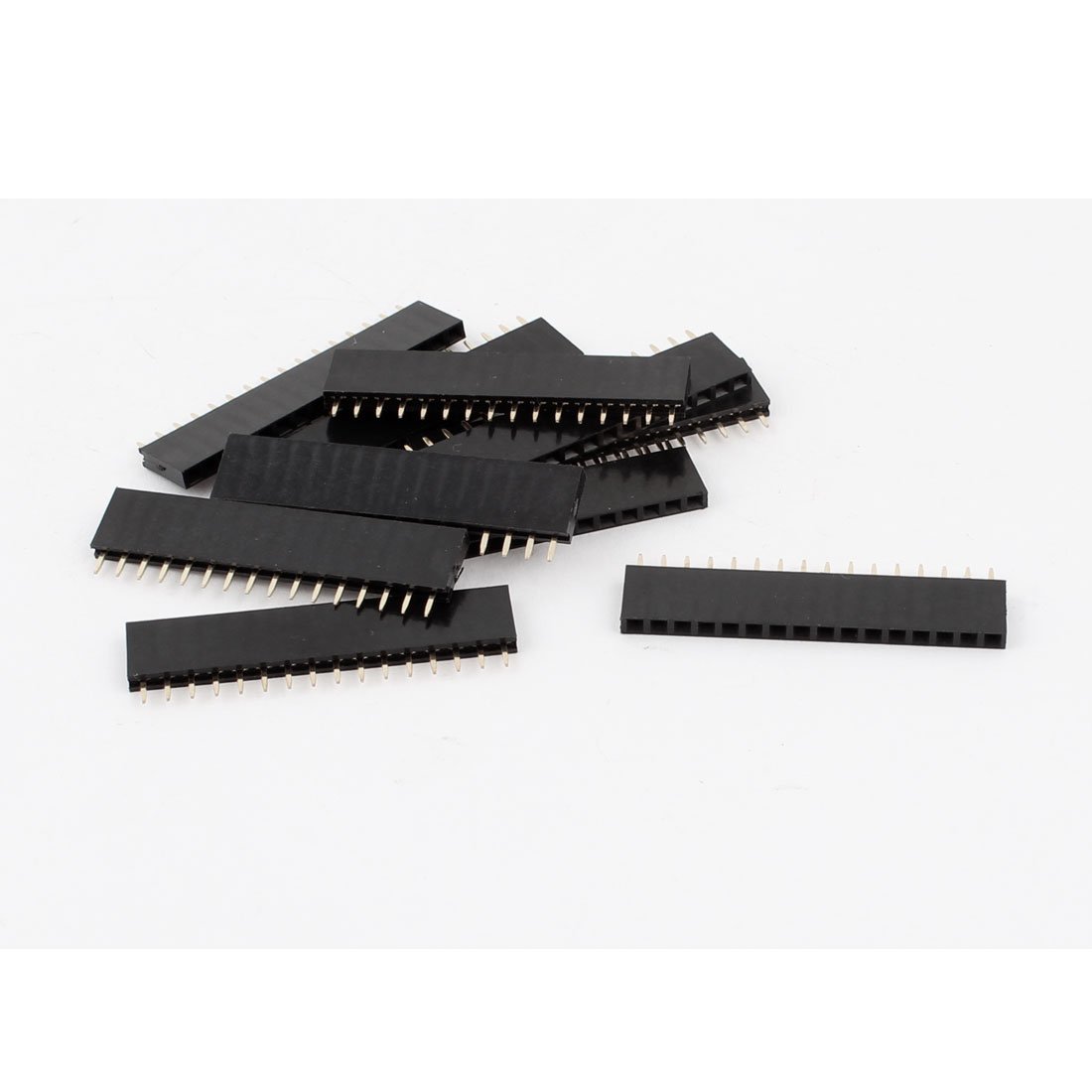Aexit 10PCS 16Pin 2.54mm Single Row Straight PBC Female Pin Header Strip (4277887ec8d851a23f420a1ee2d9fe69)