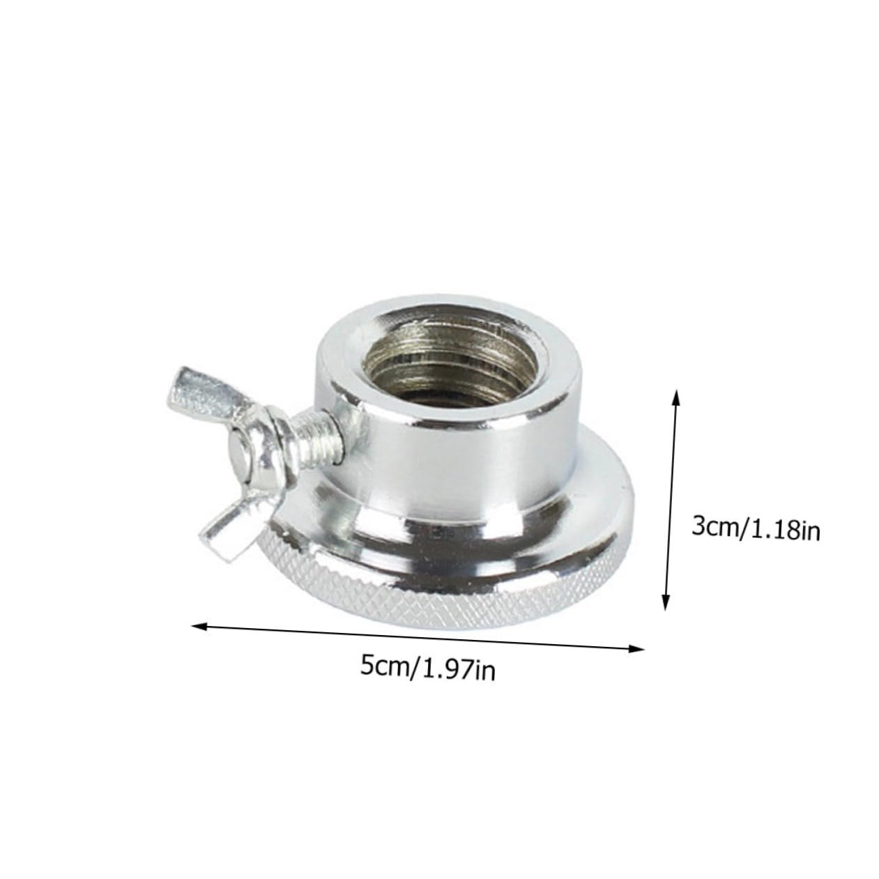 Happyyami 4 Piezas de Tuerca Hexagonal Antideslizante para Barra de Pesas 2.5 Cm, Collar de Bloqueo de Barra Doble Cierre, Accesorio Seguro para Mancuernas y Levantamiento de Pesas