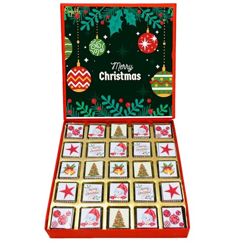 Image of Expelite Mery Christams And New Year Chocolate Gift For Girl Friend - 25 PC Happy Near Year Gift for Employees