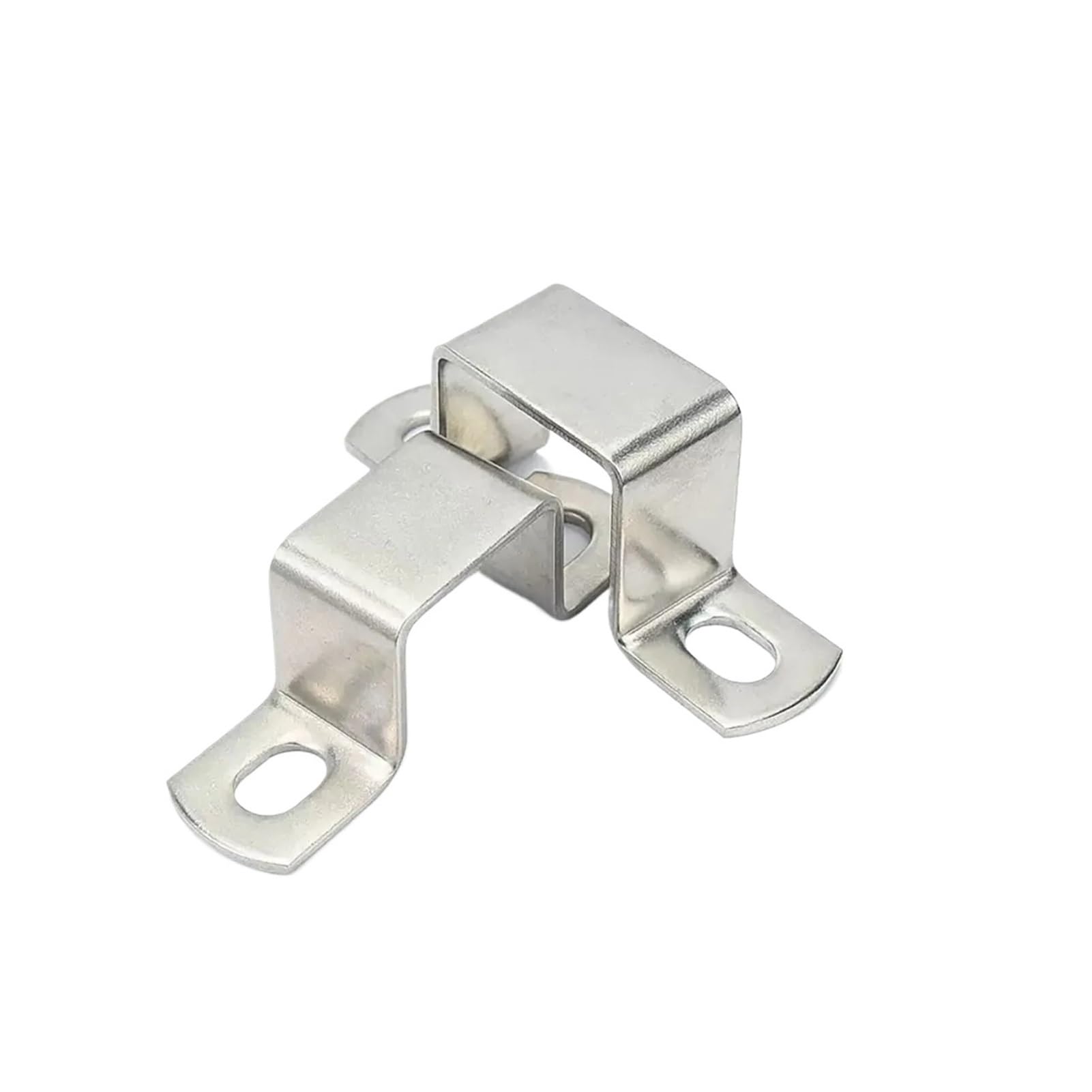 WEKONUMEX Square Pipe Clamp, 304 Stainless Steel Saddle Strap Square Tube Clamp Multiple Sizes(2pcs 45x45)
