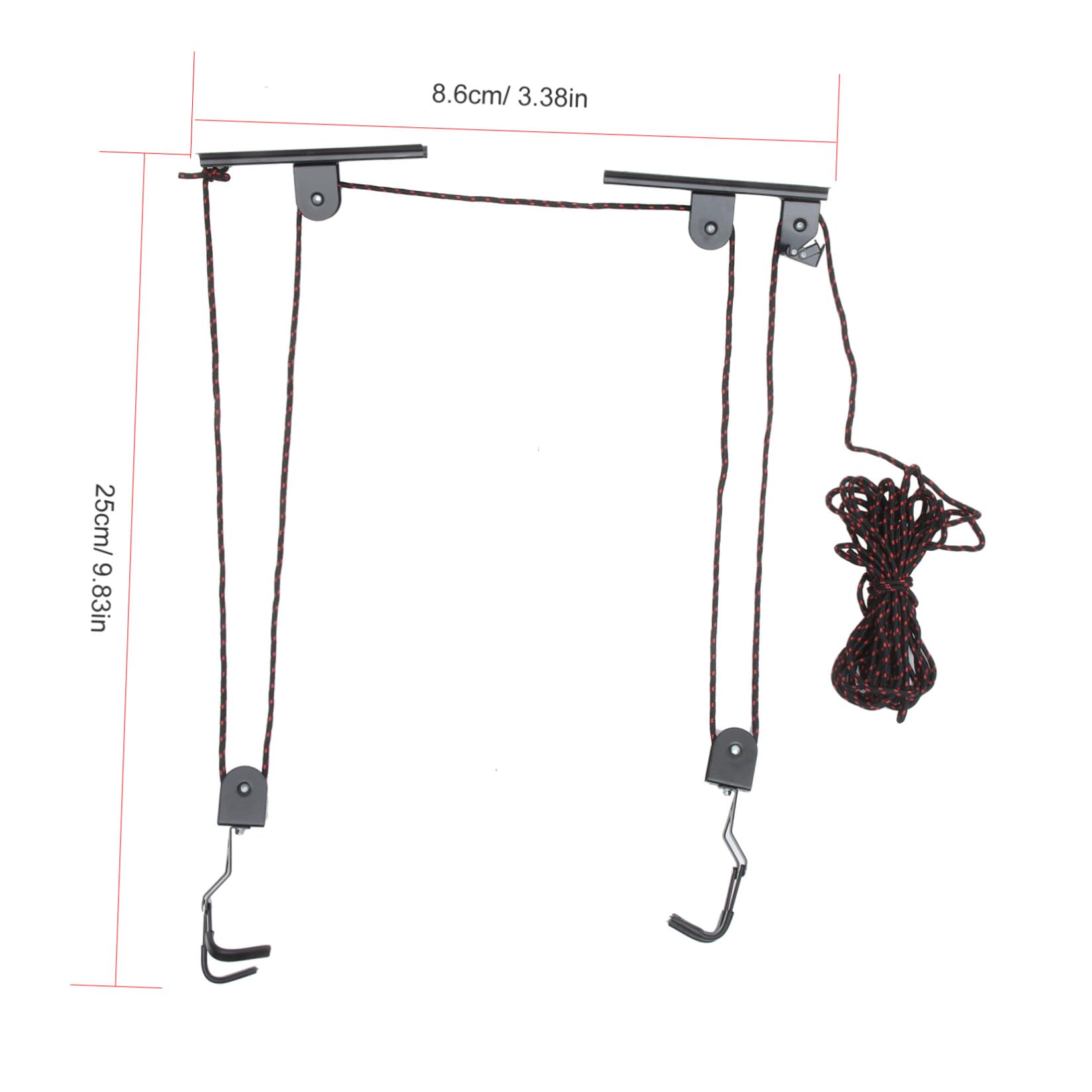 Colgador de Bicicletas para Pared y Techo, Almacenamiento Interior Negro